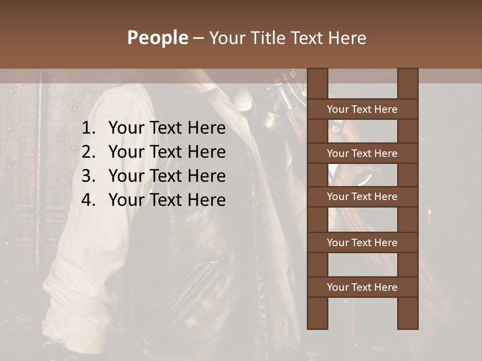 Fort Gilet Montre PowerPoint Template