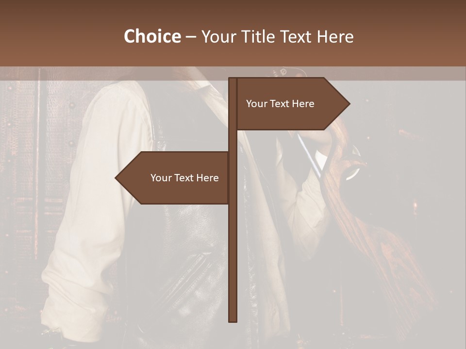 Fort Gilet Montre PowerPoint Template