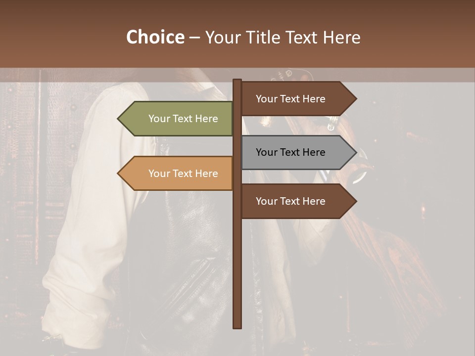 Fort Gilet Montre PowerPoint Template
