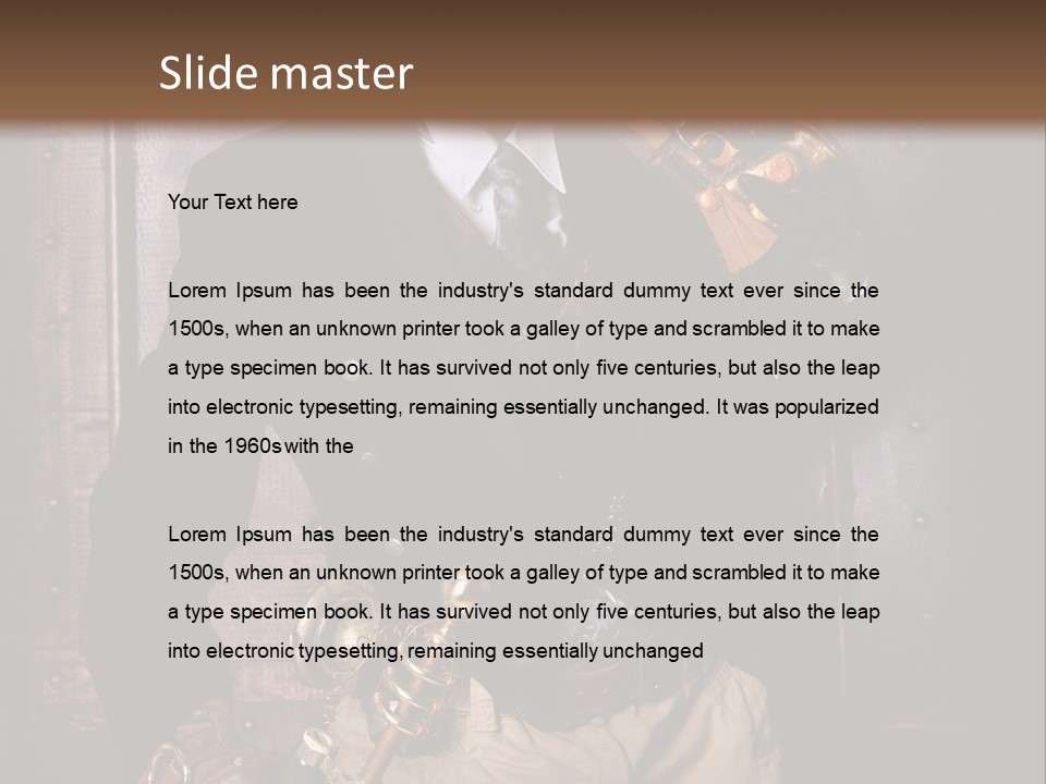 Soudeur Lunette Punk PowerPoint Template