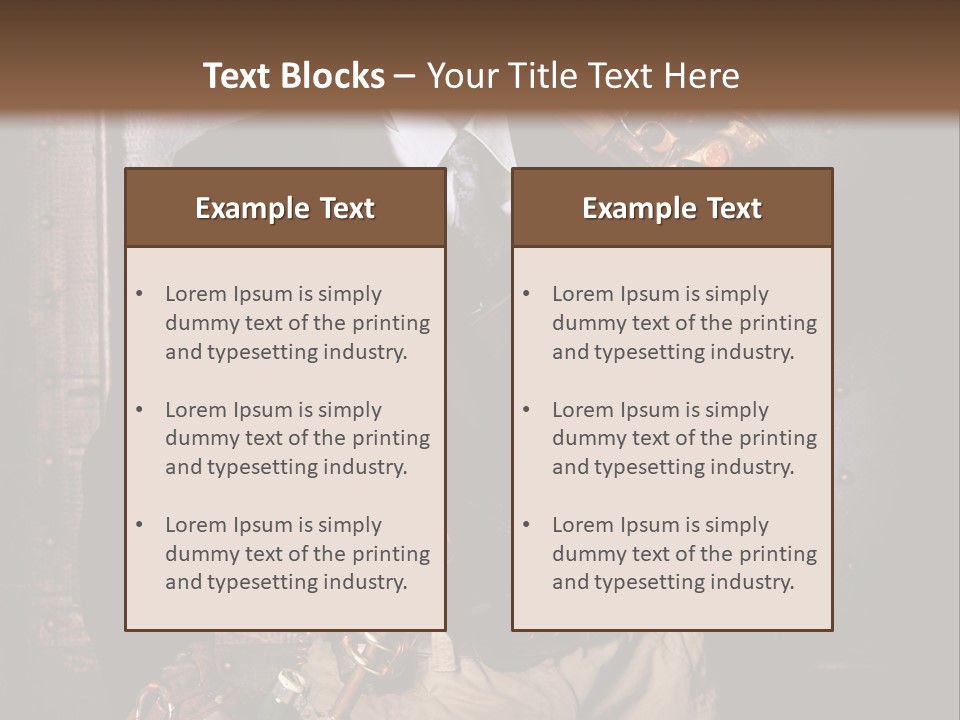 Soudeur Lunette Punk PowerPoint Template