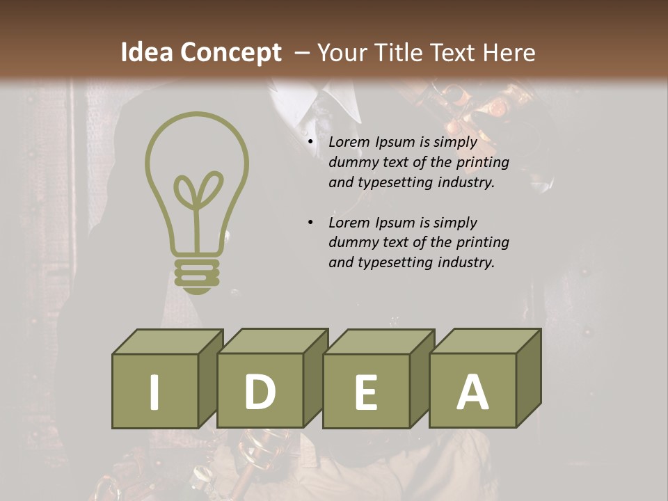 Soudeur Lunette Punk PowerPoint Template