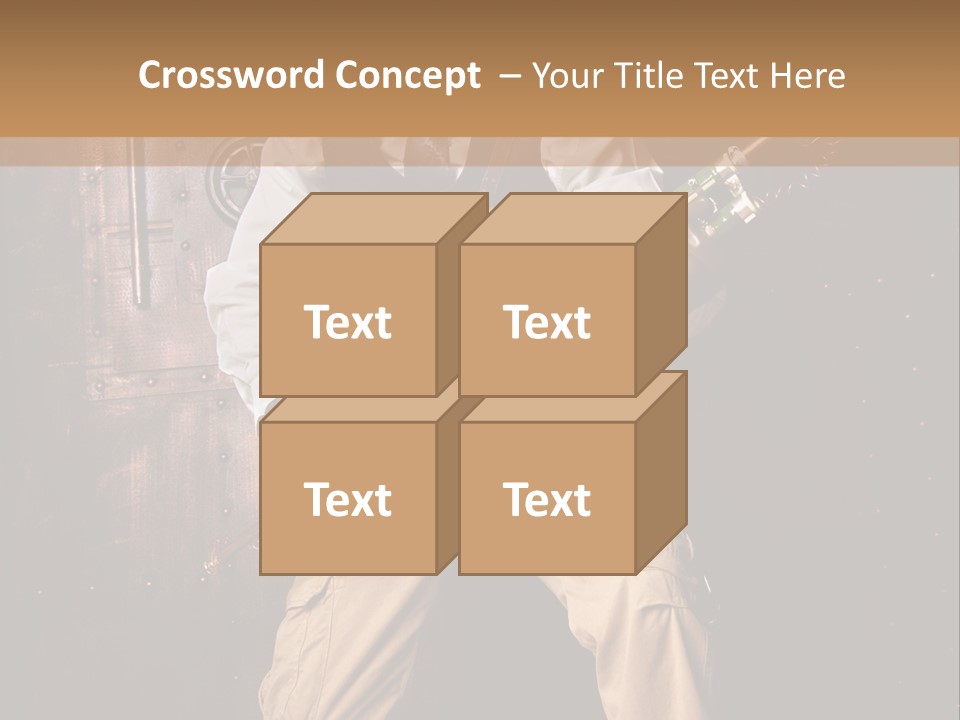 Cuir Steam Fort PowerPoint Template
