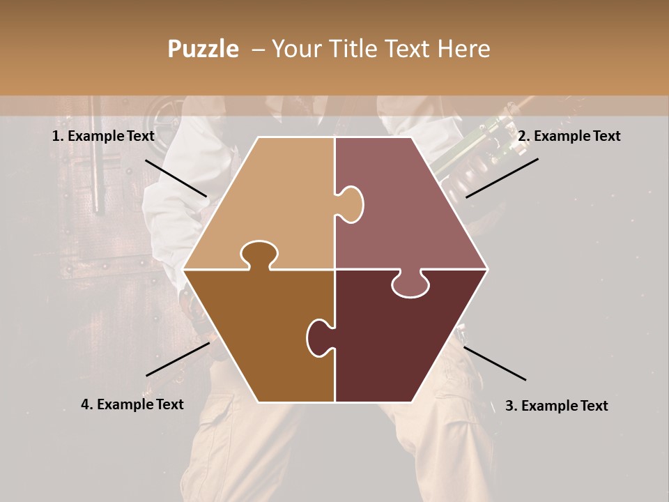 Cuir Steam Fort PowerPoint Template