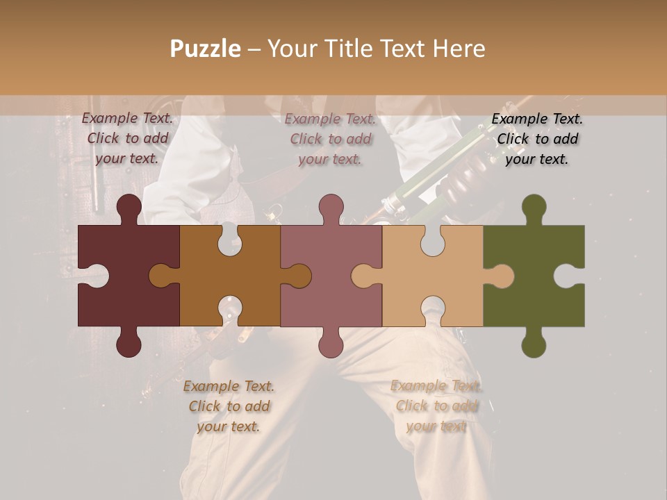 Cuir Steam Fort PowerPoint Template