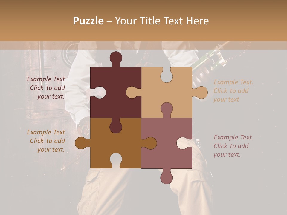 Cuir Steam Fort PowerPoint Template