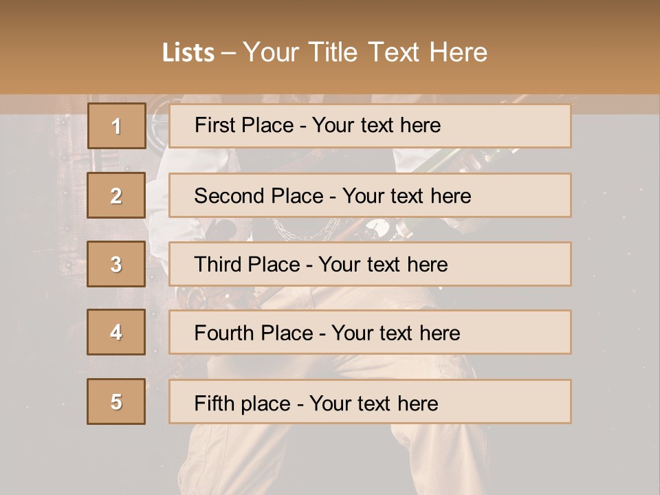 Cuir Steam Fort PowerPoint Template