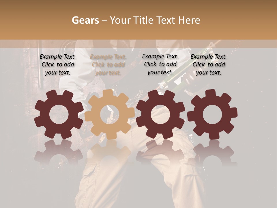 Cuir Steam Fort PowerPoint Template