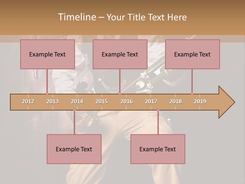 Cuir Steam Fort PowerPoint Template