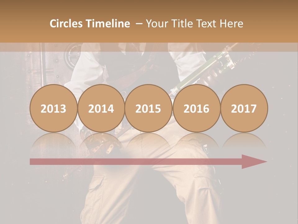 Cuir Steam Fort PowerPoint Template