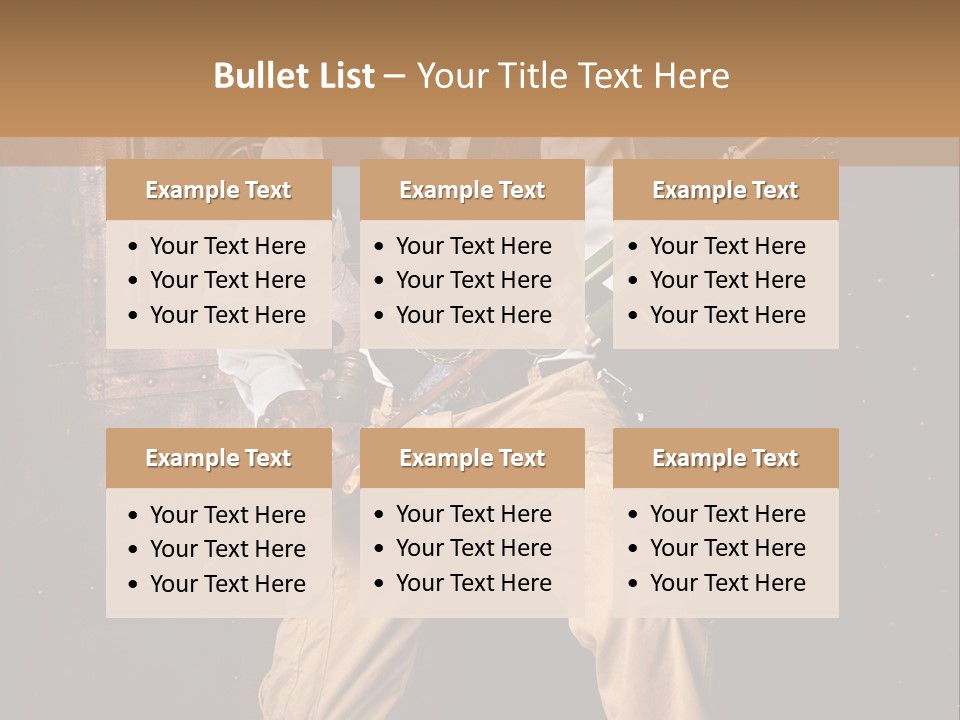 Cuir Steam Fort PowerPoint Template