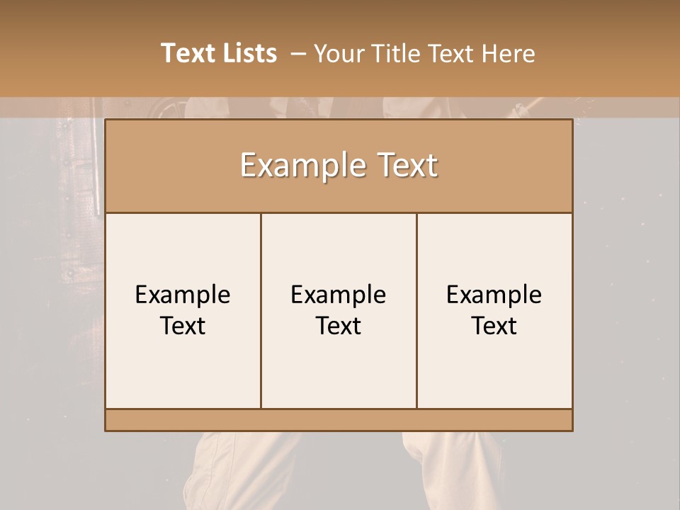 Cuir Steam Fort PowerPoint Template