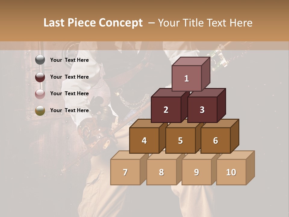 Cuir Steam Fort PowerPoint Template