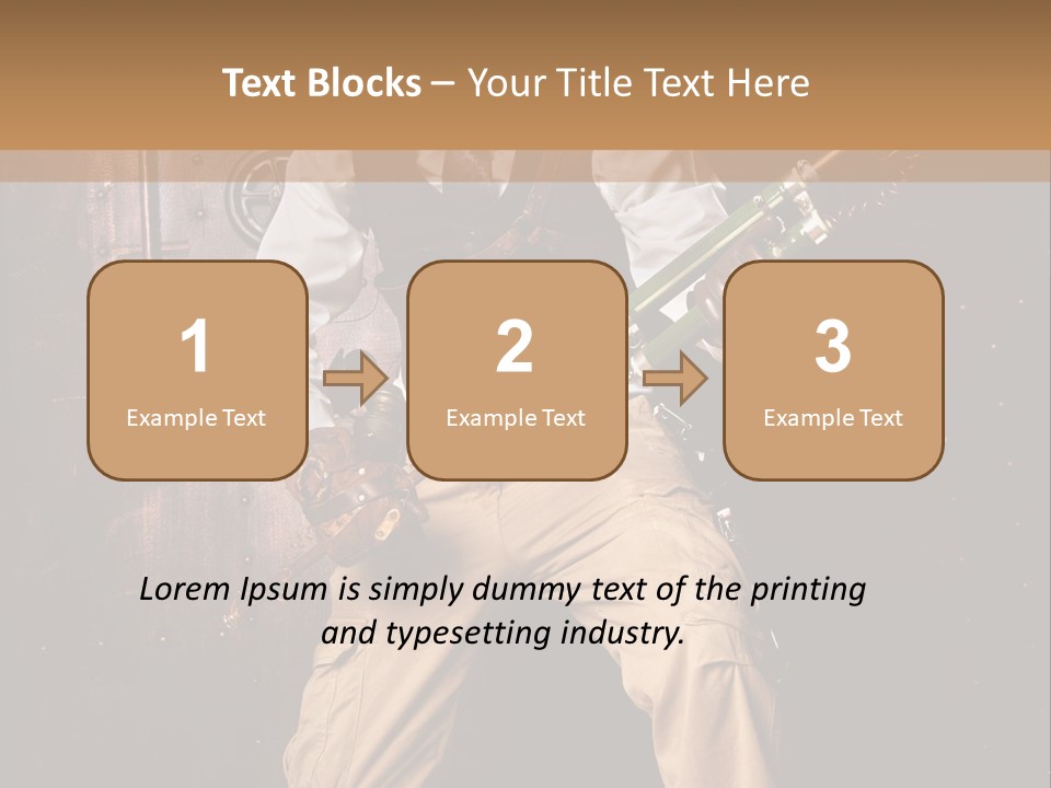 Cuir Steam Fort PowerPoint Template