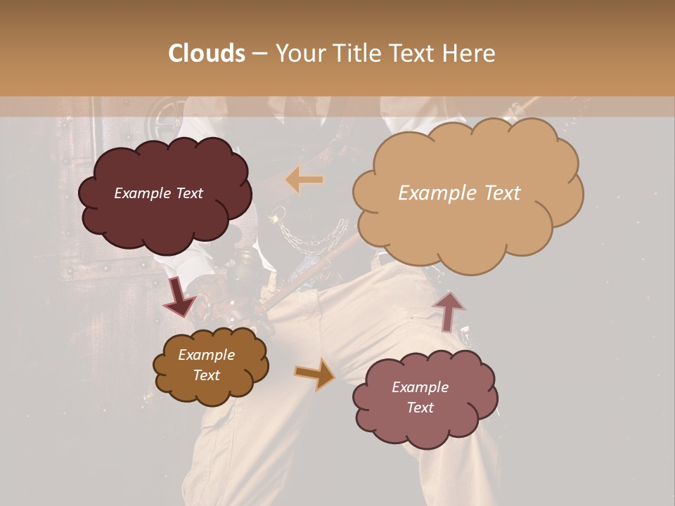 Cuir Steam Fort PowerPoint Template