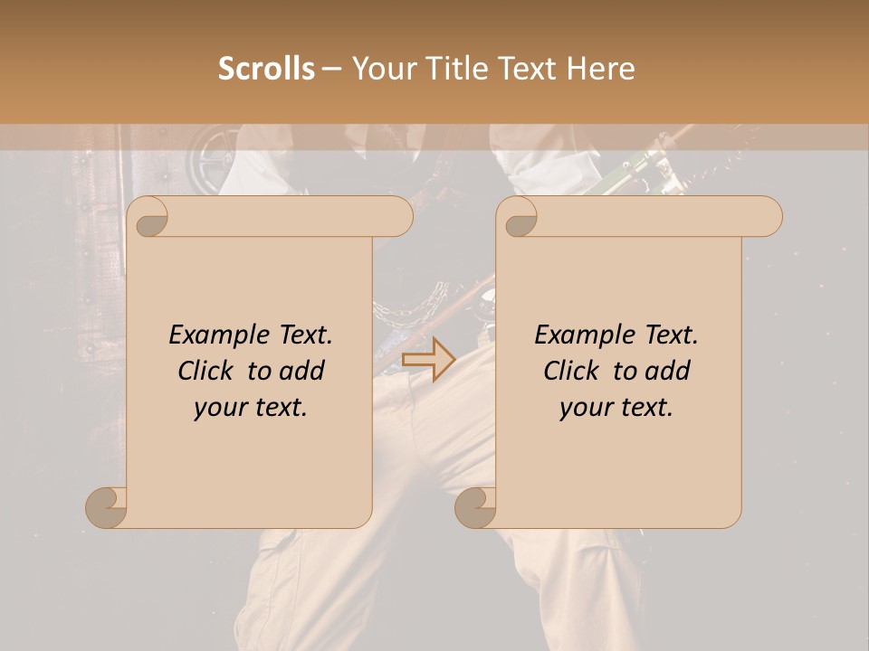Cuir Steam Fort PowerPoint Template
