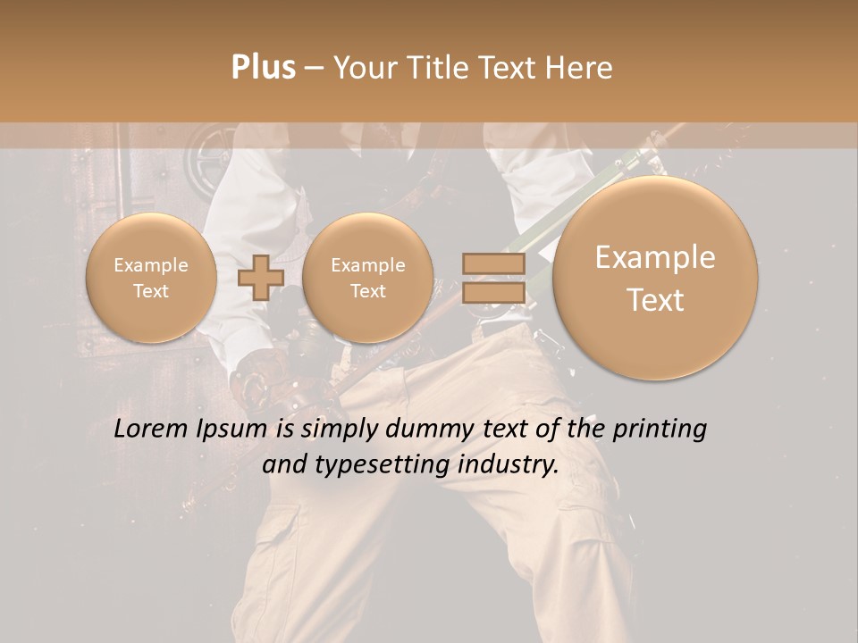 Cuir Steam Fort PowerPoint Template