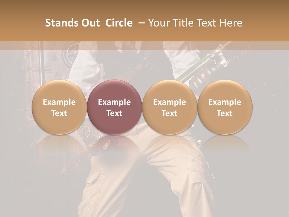 Cuir Steam Fort PowerPoint Template