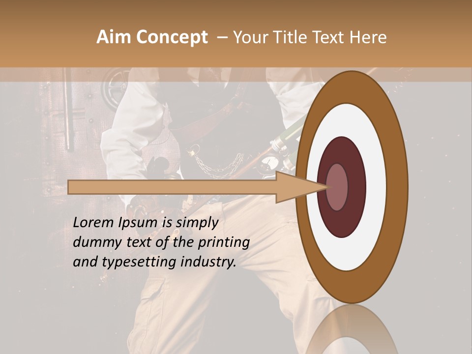 Cuir Steam Fort PowerPoint Template