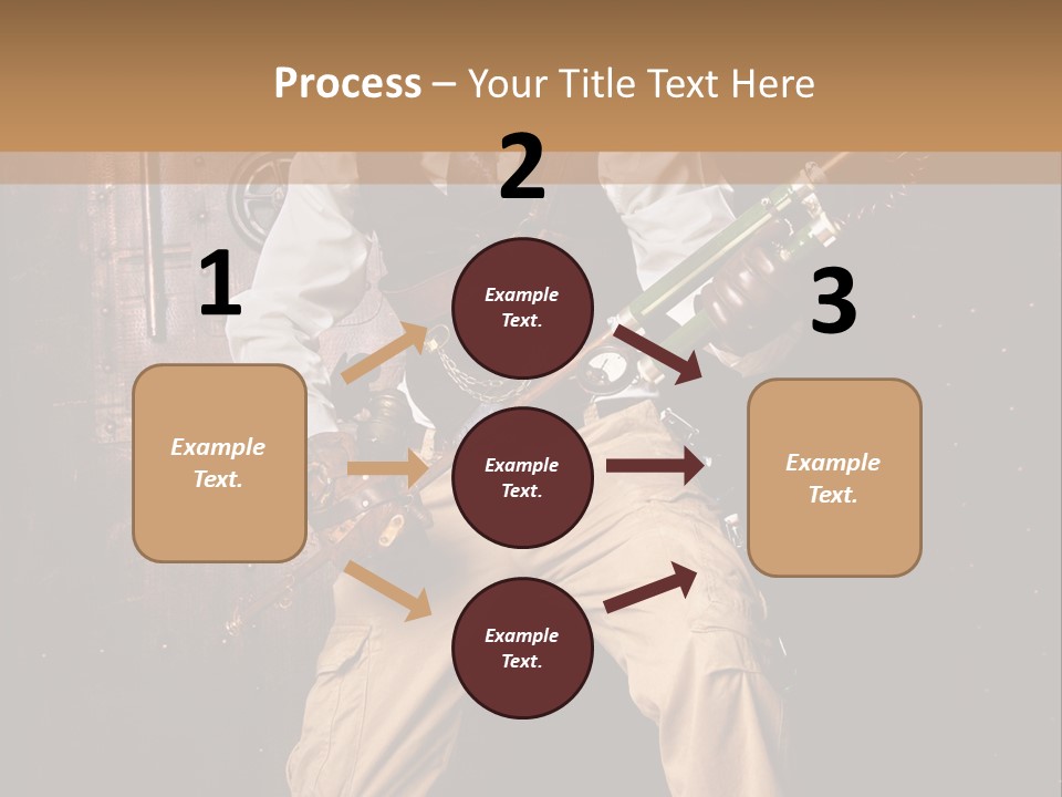 Cuir Steam Fort PowerPoint Template