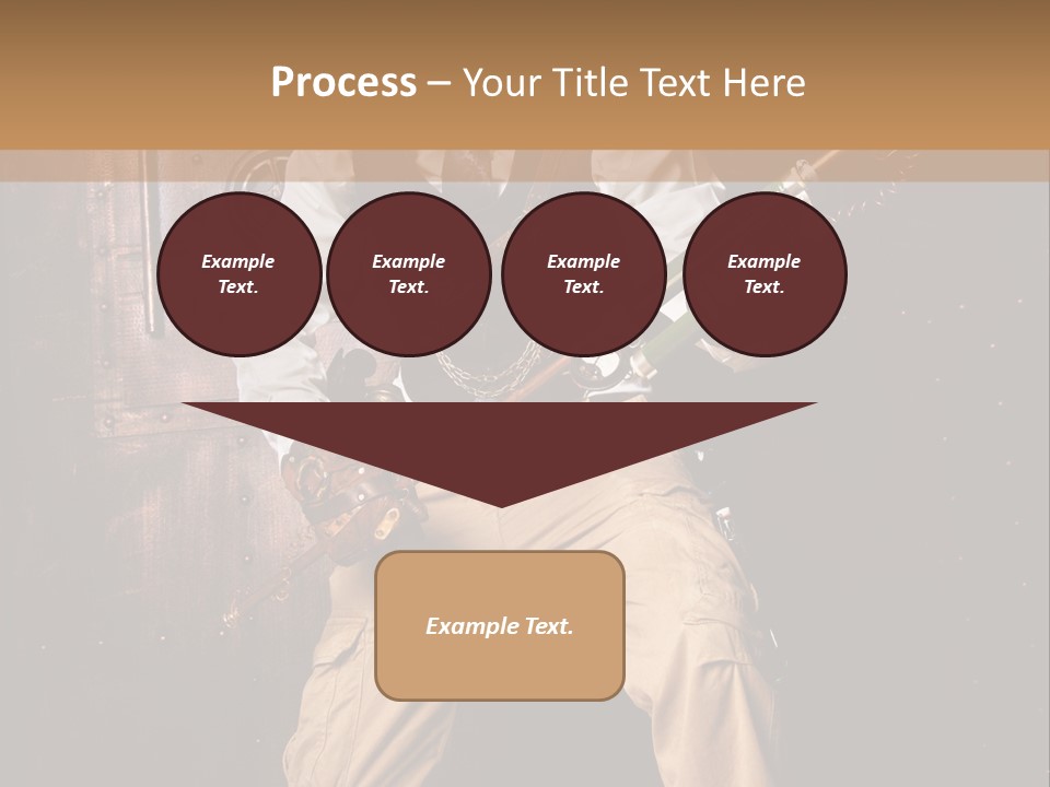 Cuir Steam Fort PowerPoint Template