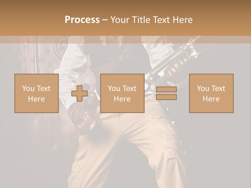 Cuir Steam Fort PowerPoint Template