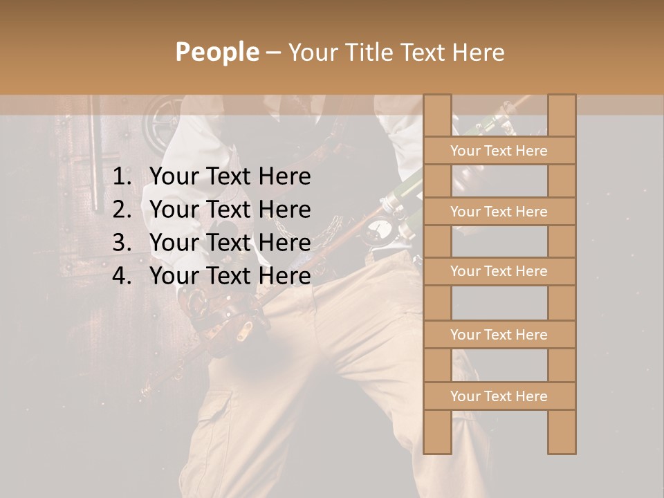 Cuir Steam Fort PowerPoint Template