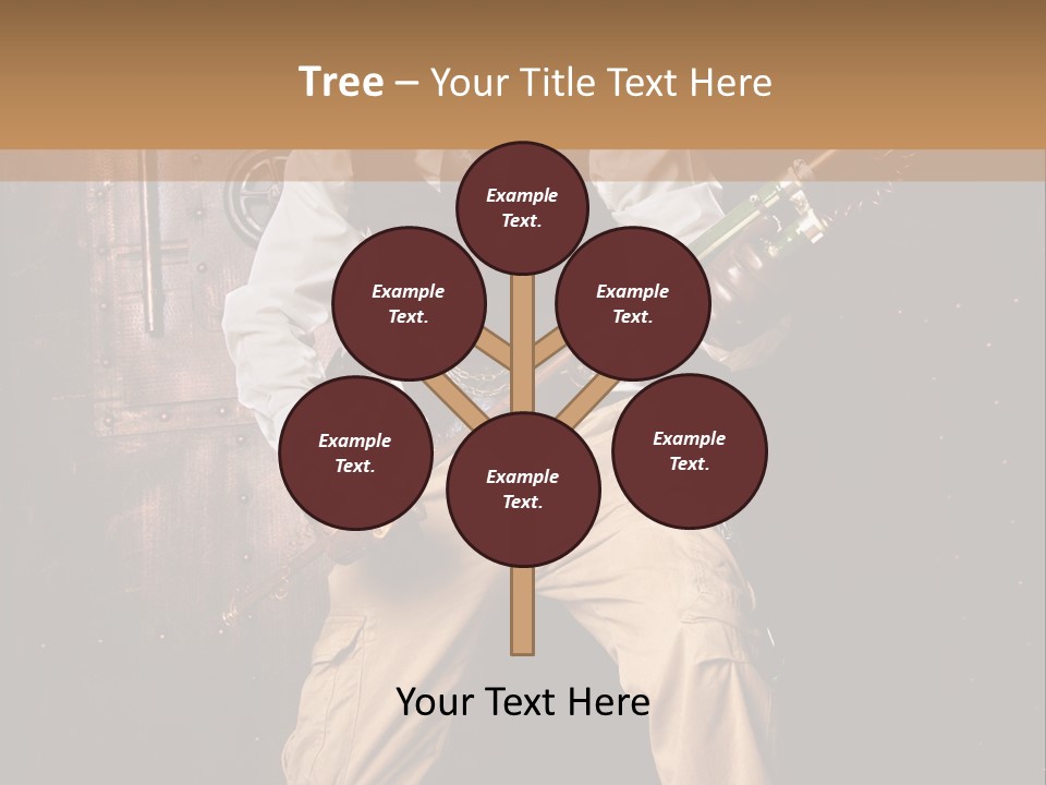 Cuir Steam Fort PowerPoint Template