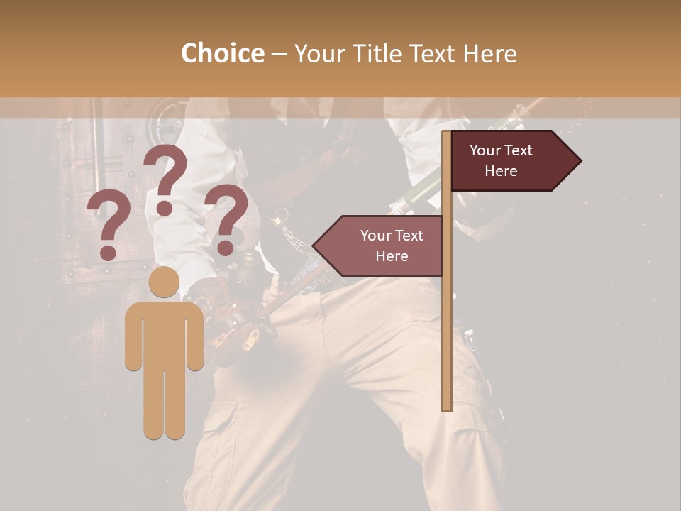 Cuir Steam Fort PowerPoint Template