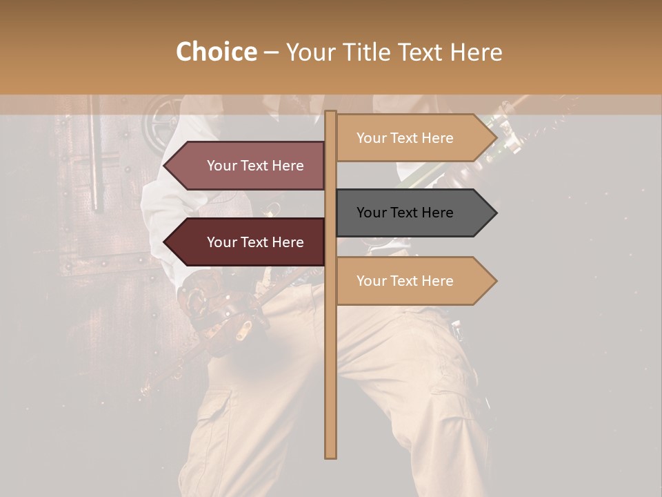 Cuir Steam Fort PowerPoint Template