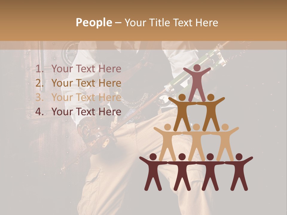 Cuir Steam Fort PowerPoint Template