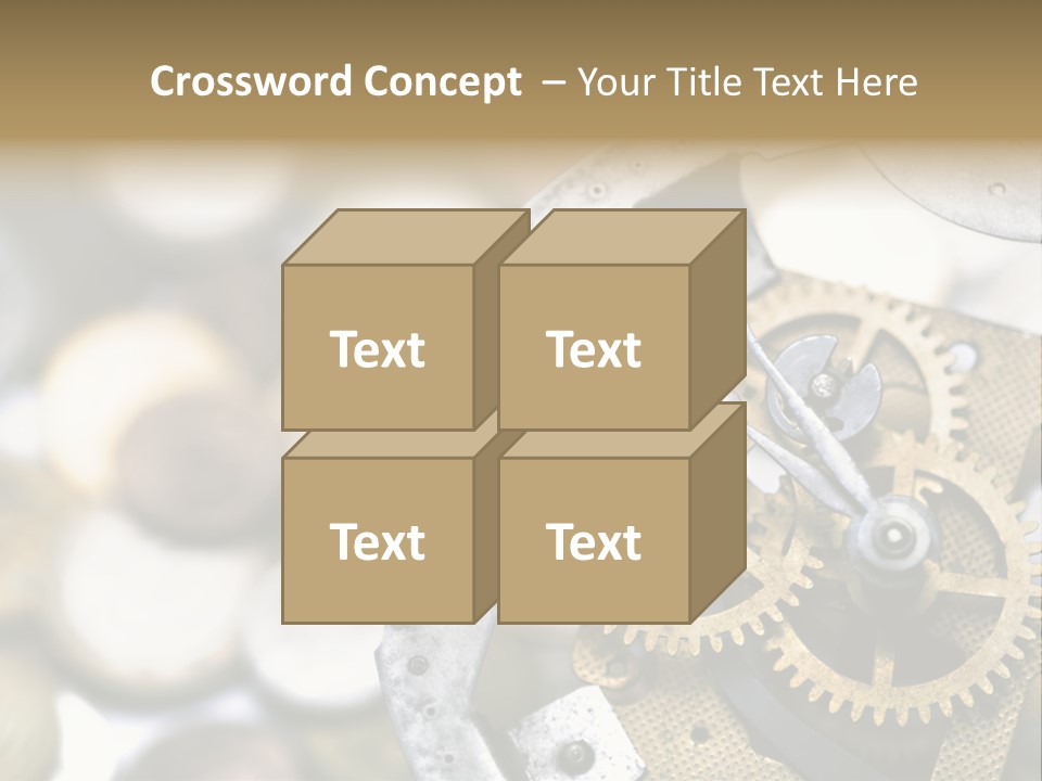 Rust Cog Business PowerPoint Template