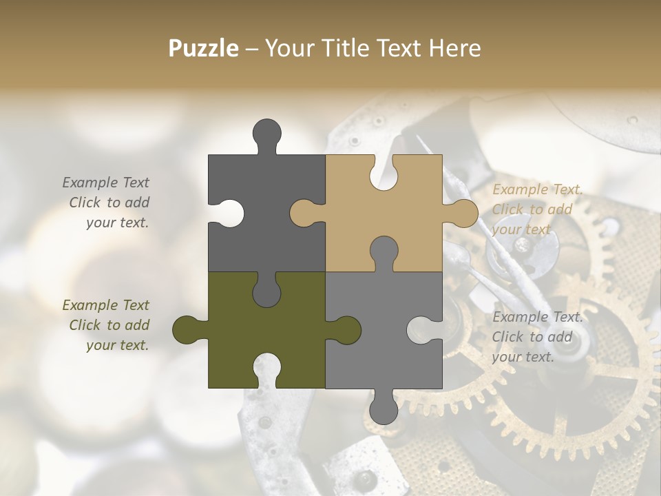 Rust Cog Business PowerPoint Template