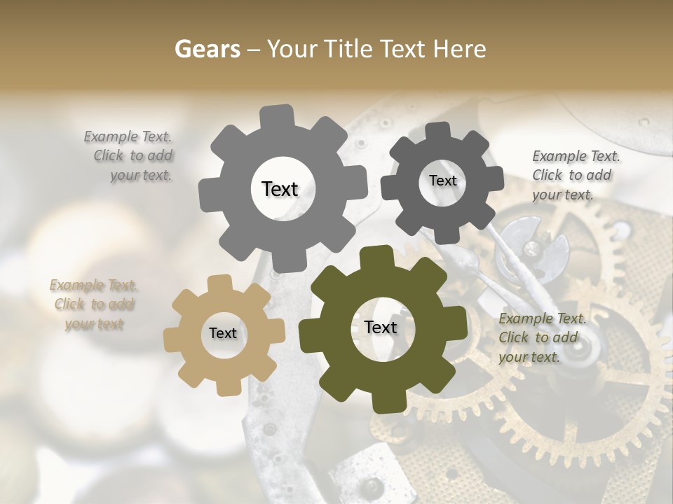 Rust Cog Business PowerPoint Template
