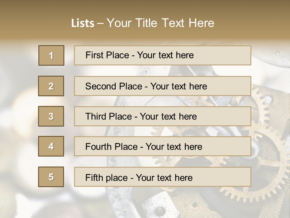 Rust Cog Business PowerPoint Template