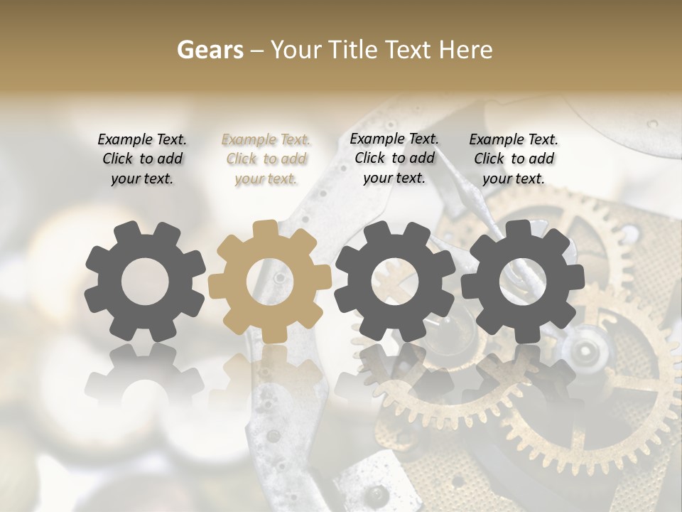 Rust Cog Business PowerPoint Template