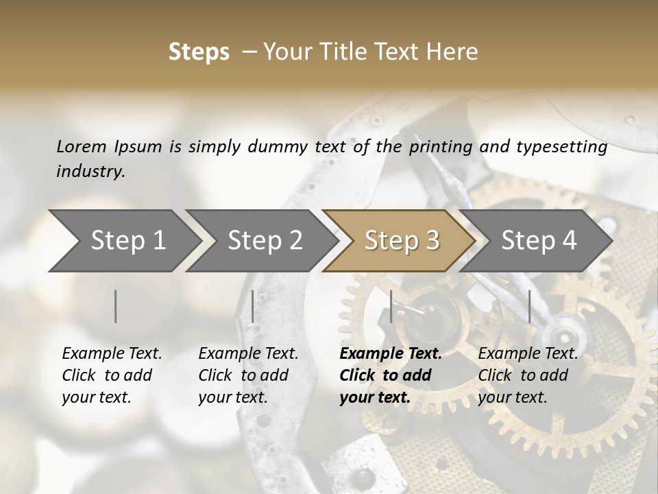 Rust Cog Business PowerPoint Template