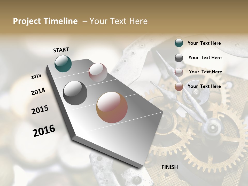 Rust Cog Business PowerPoint Template