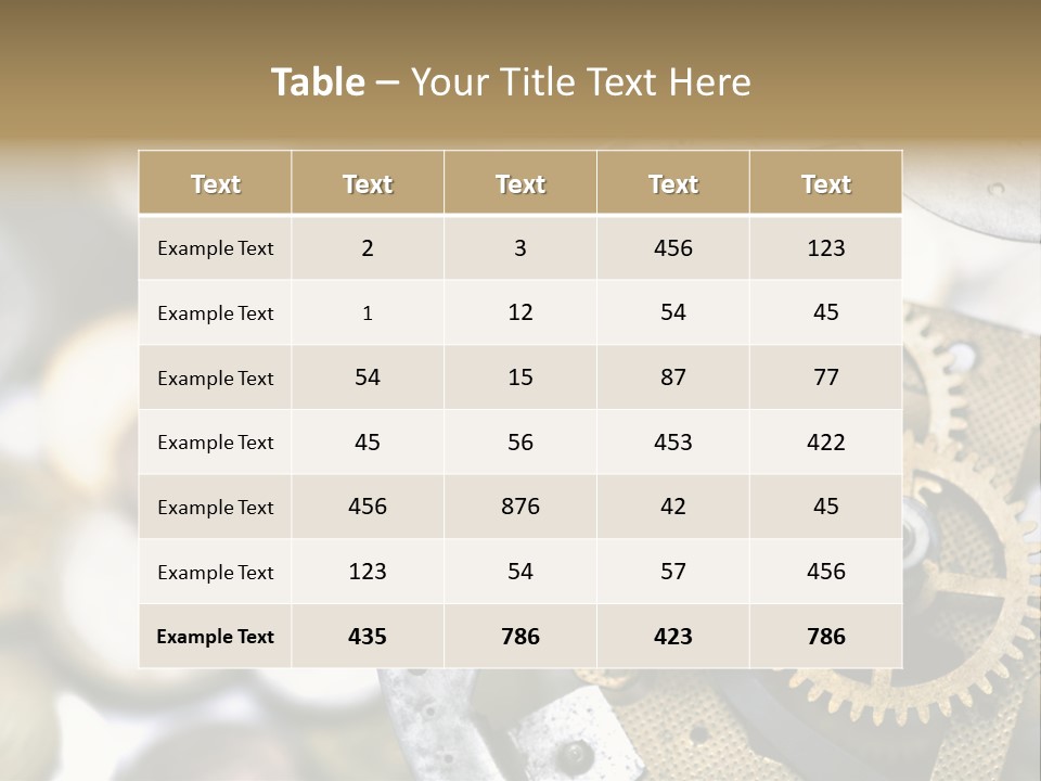 Rust Cog Business PowerPoint Template