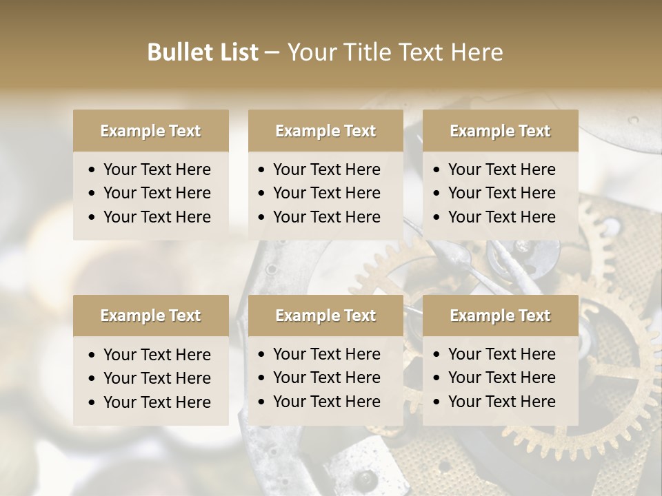 Rust Cog Business PowerPoint Template