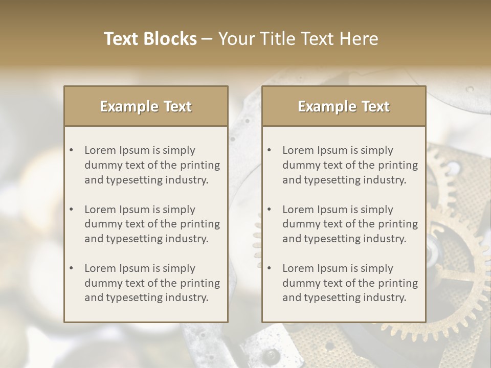 Rust Cog Business PowerPoint Template
