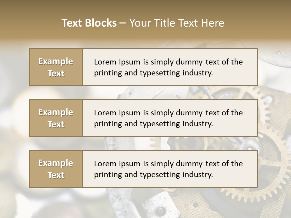 Rust Cog Business PowerPoint Template