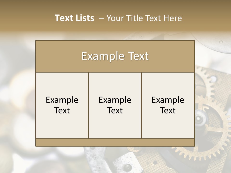 Rust Cog Business PowerPoint Template