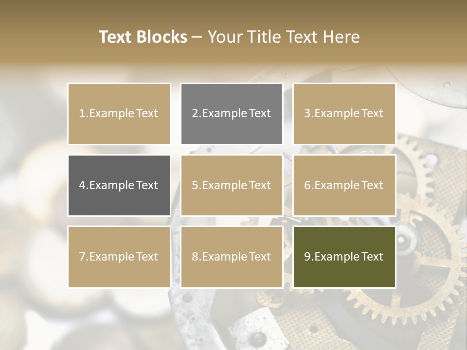Rust Cog Business PowerPoint Template
