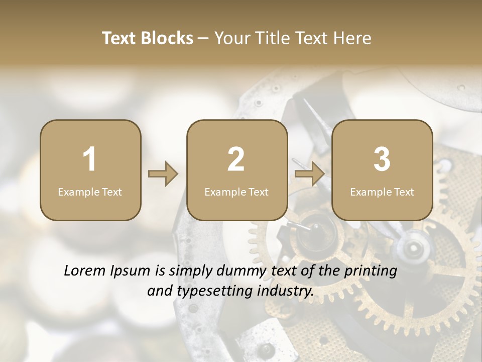 Rust Cog Business PowerPoint Template