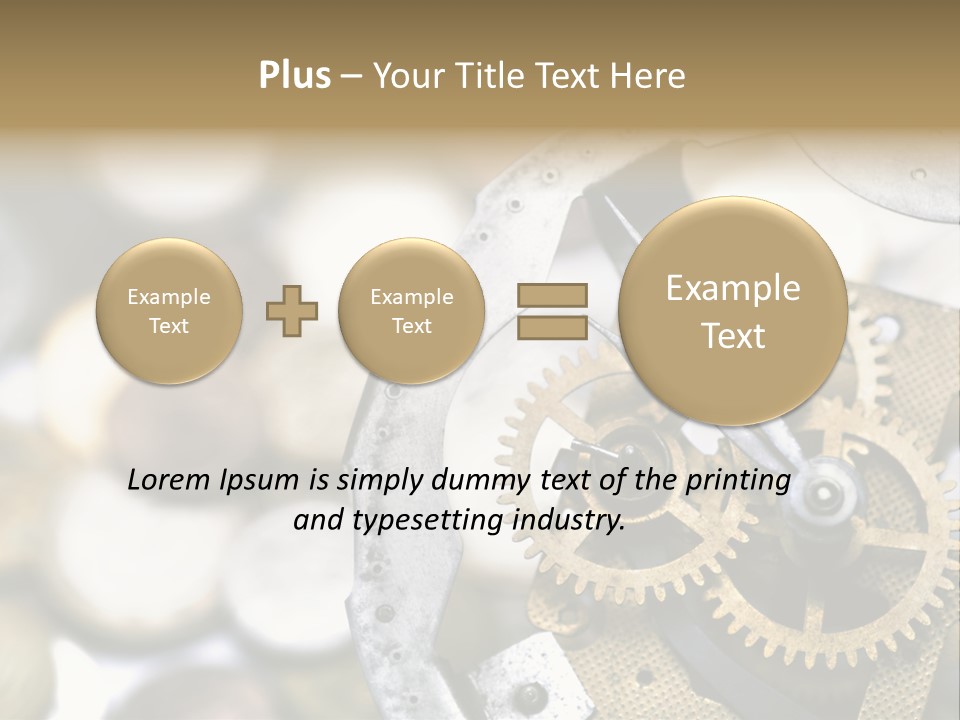 Rust Cog Business PowerPoint Template