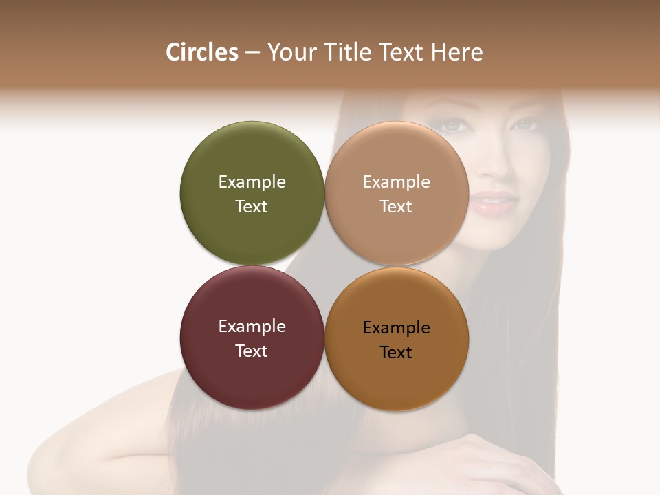 White White Background Hair PowerPoint Template