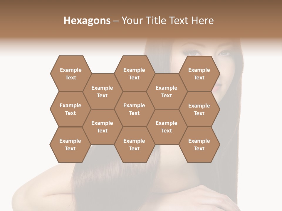 White White Background Hair PowerPoint Template