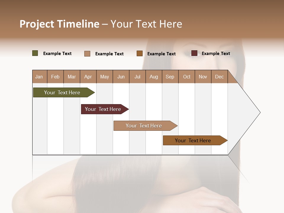 White White Background Hair PowerPoint Template