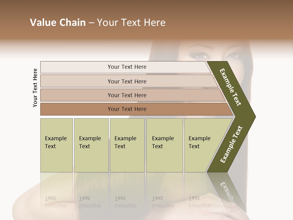 White White Background Hair PowerPoint Template